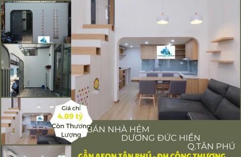 CỰC ĐẸP- Bán nhà Hẻm Dương Đức Hiền 56m2, 1Lầu, 4.89tỷ, TẶNG NỘI THẤT